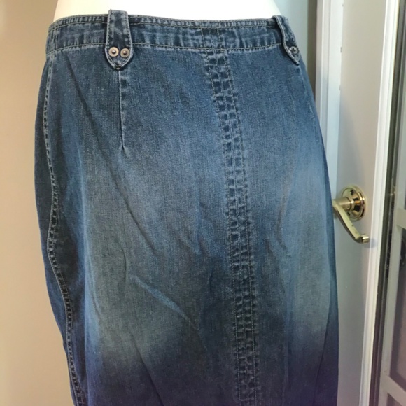 Vintage S.Oliver maxi denim distressed skirt - Picture 4 of 15